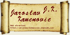 Jaroslav Kamenović vizit kartica